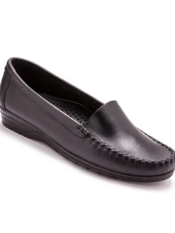 Mocassins plateau lisse largeur confort
