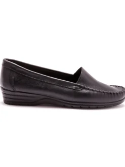 Mocassins plateau lisse largeur confort