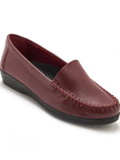 Mocassins plateau lisse largeur confort