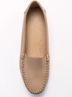 Mocassins plateau lisse largeur confort