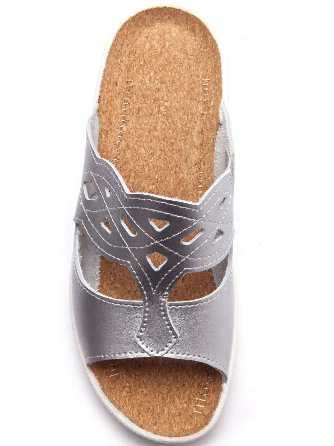 Mules à perforations fantaisie