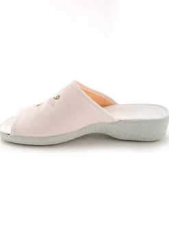 Mules brodées doublure éponge