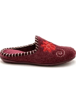 Mules brodées grande largeur