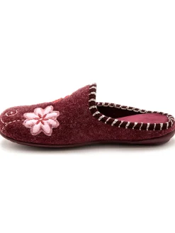 Mules brodées grande largeur