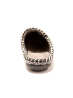 Mules brodées grande largeur