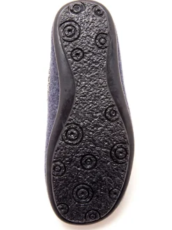 Mules brodées grande largeur