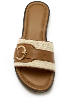 Mules chic en cuir à aérosemelle®