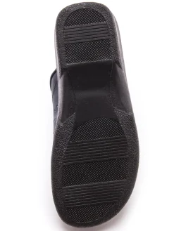 Mules en cuir à galbe anatomique