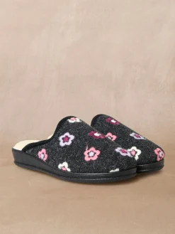 Mules entièrement fourrées laine