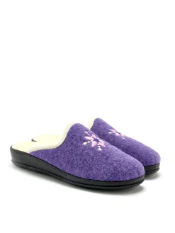 Mules entièrement fourrées laine