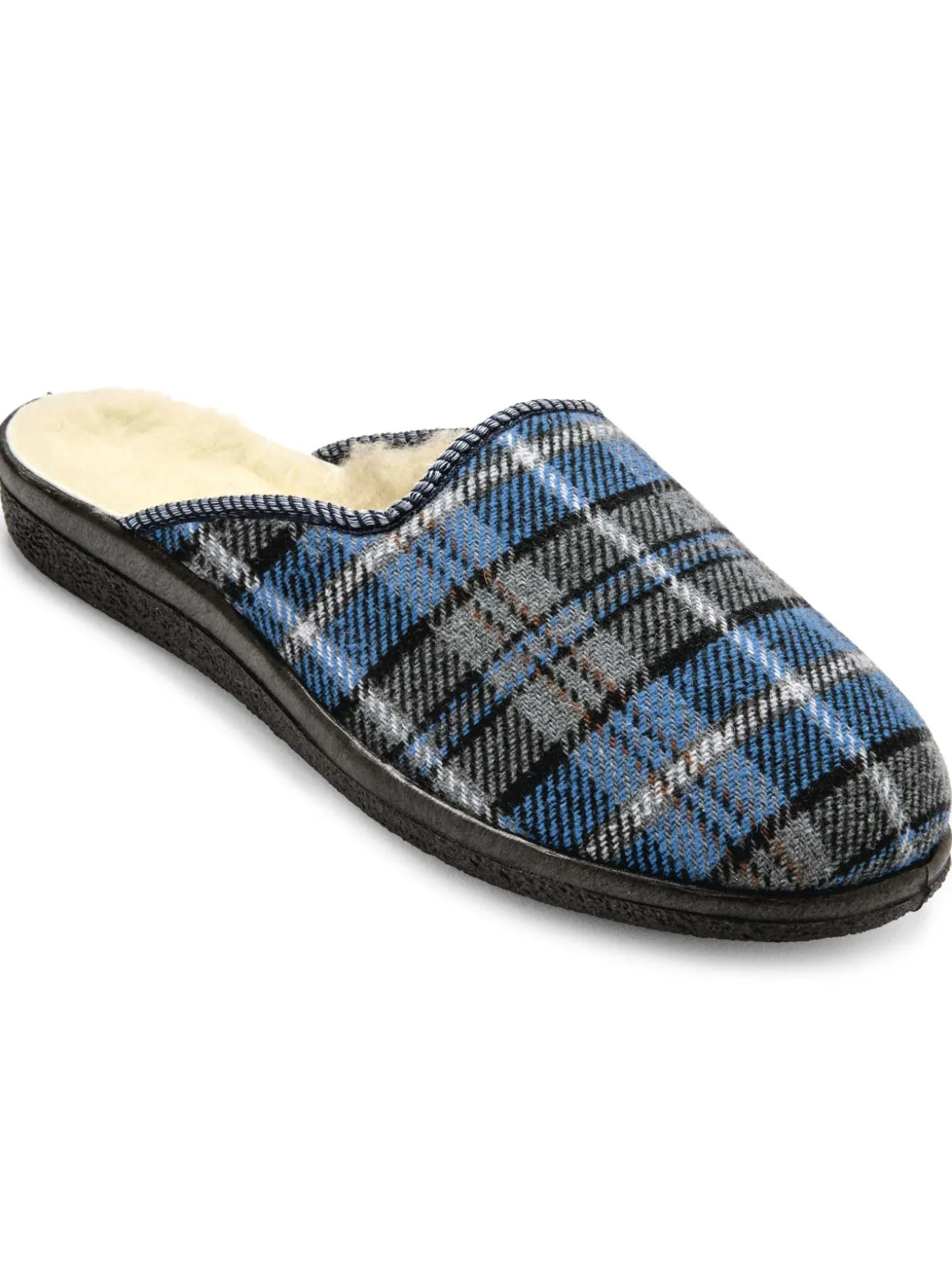 Mules mixtes fourrées laine majoritaire