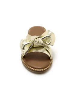 Mules noeud fantaisie tout cuir