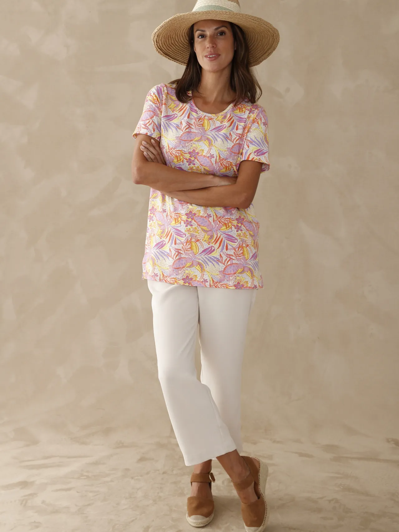 Pantacourt coupe droite et large