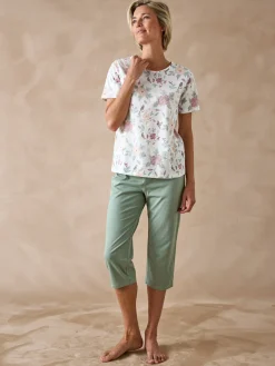 Pantacourt en maille coton