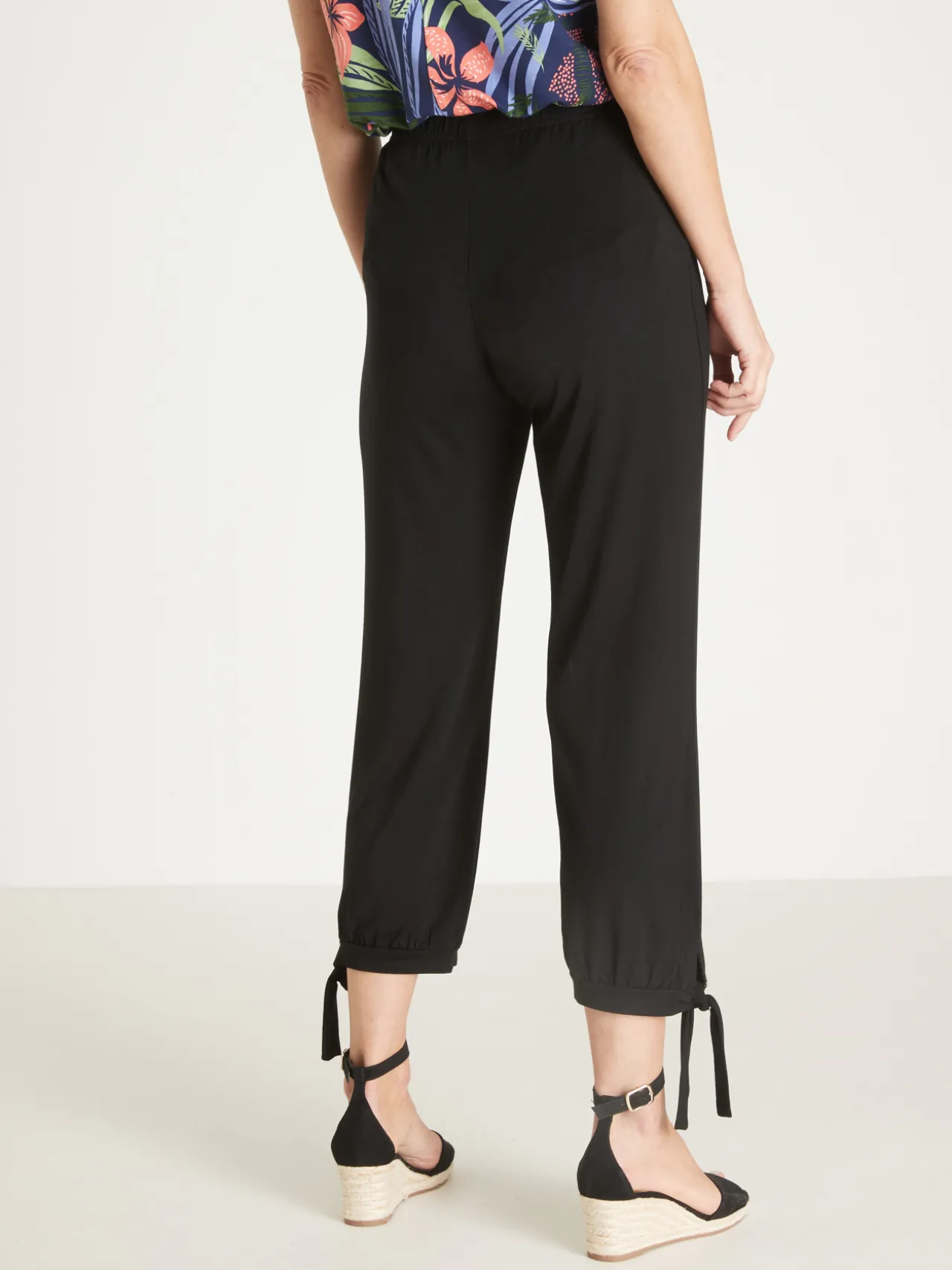 Pantacourt en maille style sarouel