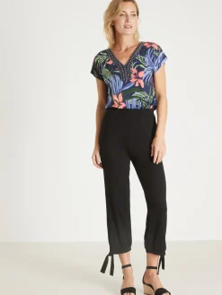 Pantacourt en maille style sarouel