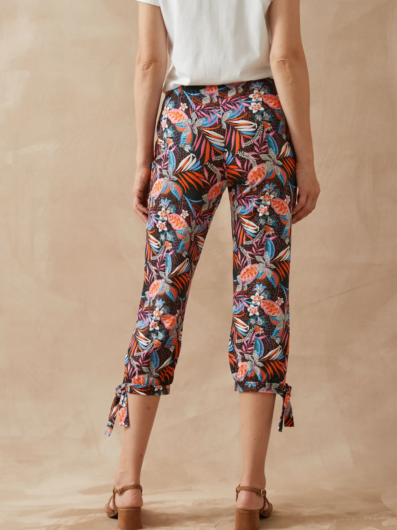 Pantacourt en maille style sarouel