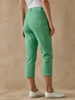 Pantacourt élastiqué en gabardine