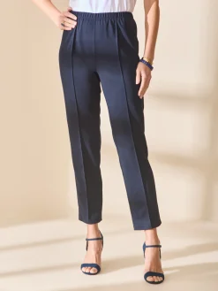 Pantacourt élastiqué en maille