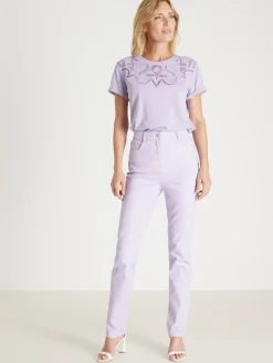 Pantalon 5 poches coupe droite