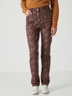 Pantalon 5 poches taille haute