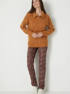 Pantalon 5 poches taille haute