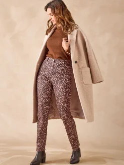 Pantalon 5 poches taille haute