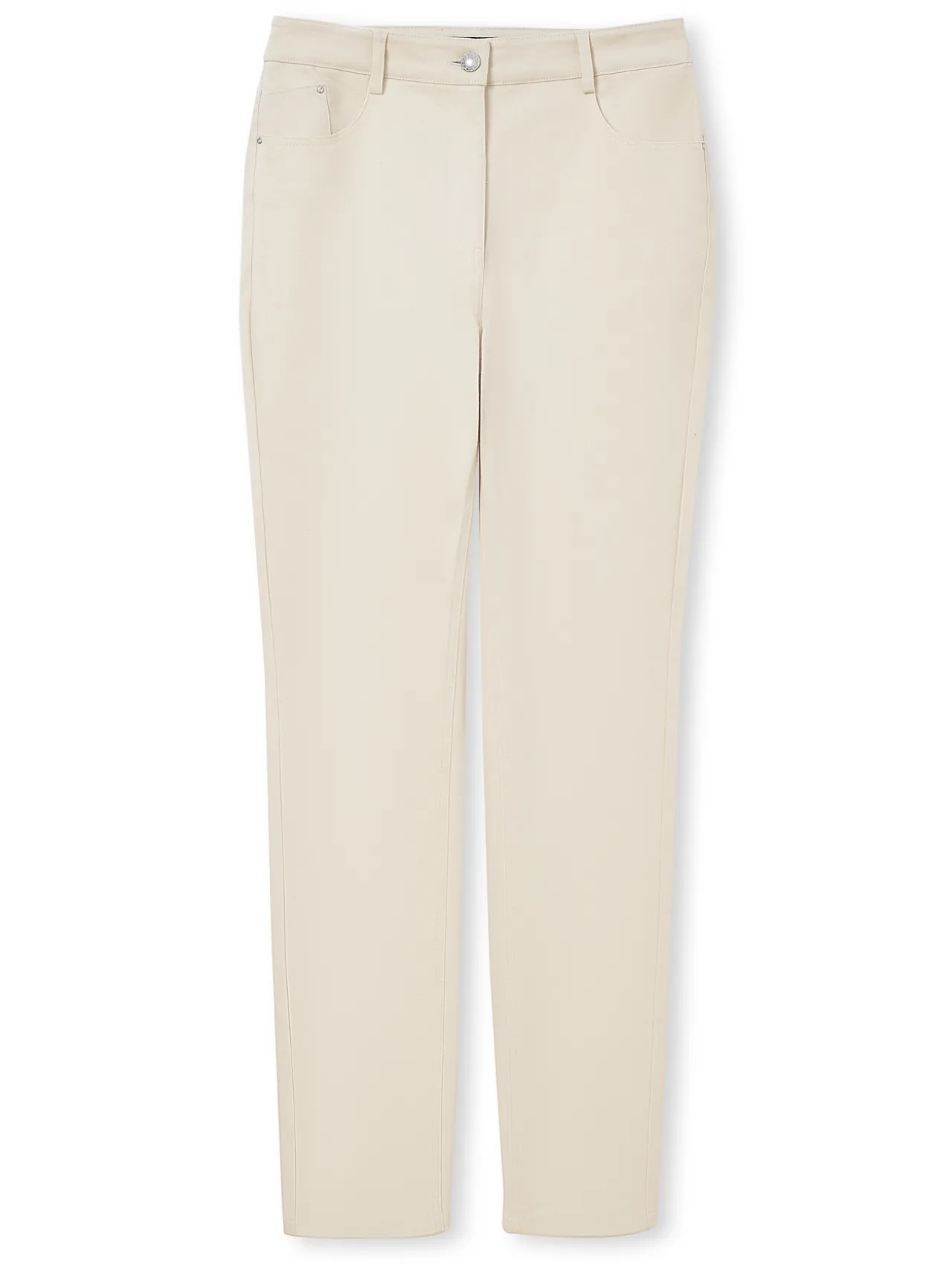 Pantalon 5 poches taille haute