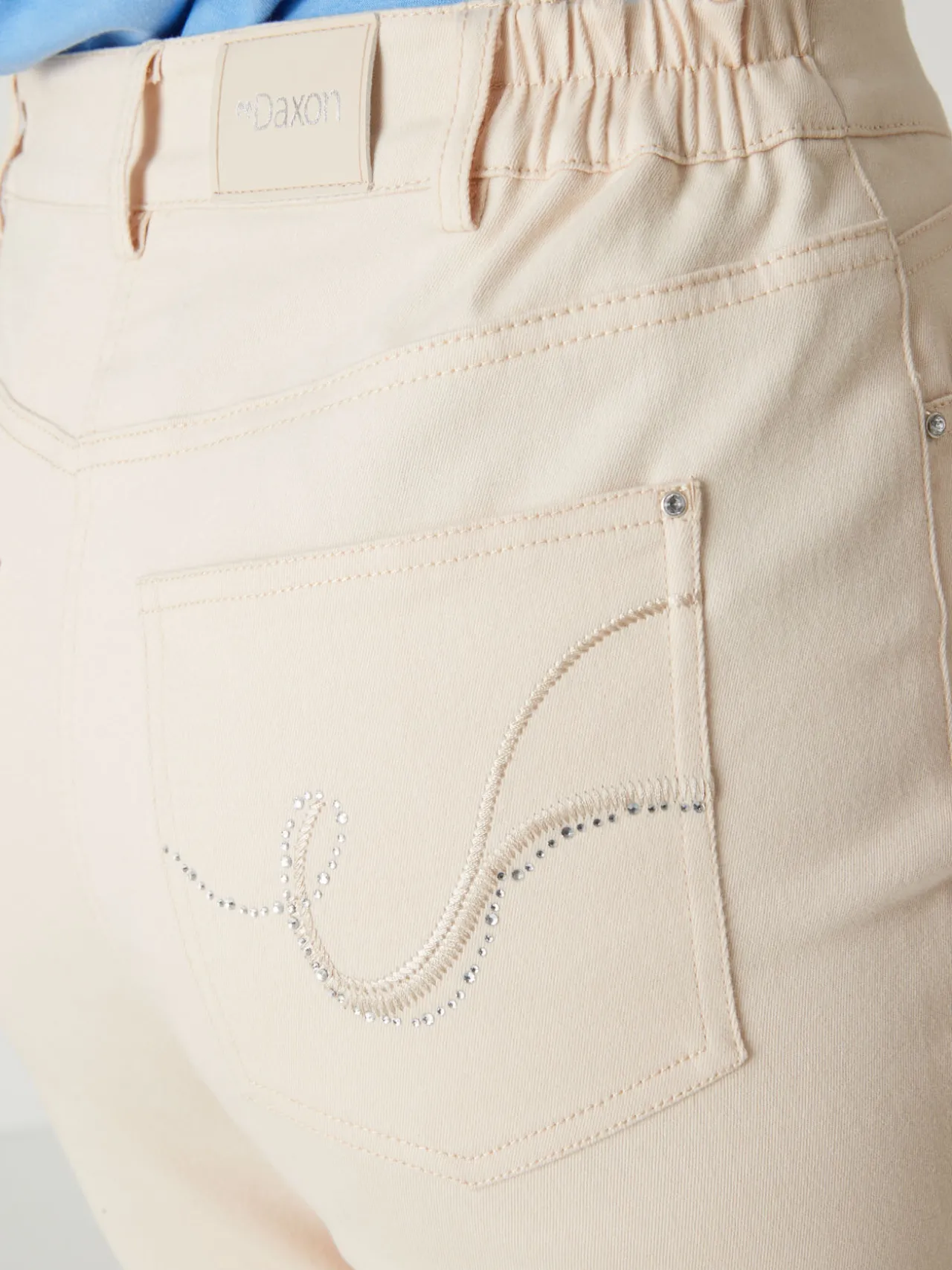 Pantalon 5 poches taille haute