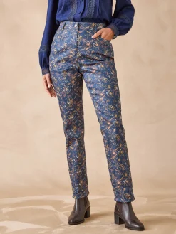 Pantalon 5 poches taille haute