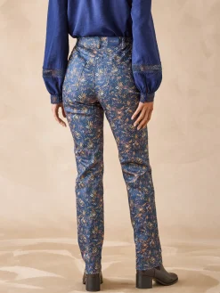 Pantalon 5 poches taille haute