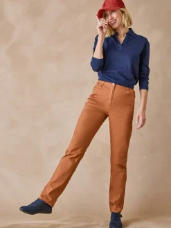 Pantalon 5 poches taille haute