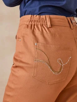 Pantalon 5 poches taille haute