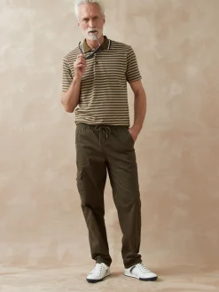 Pantalon cargo élastiqué