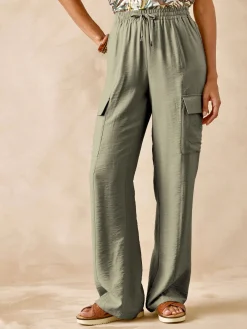 Pantalon cargo élastiqué