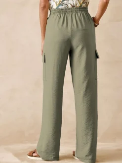 Pantalon cargo élastiqué