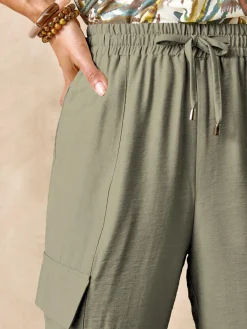 Pantalon cargo élastiqué
