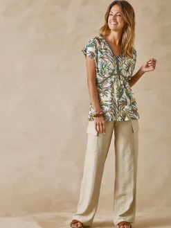 Pantalon cargo élastiqué