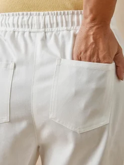 Pantalon cargo élastiqué