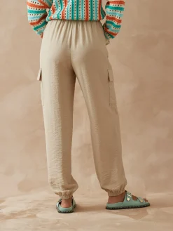 Pantalon cargo élastiqué