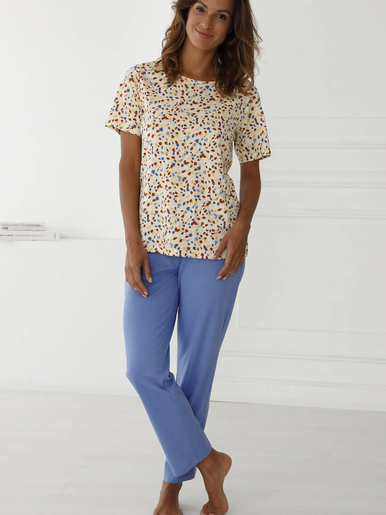 Pantalon de pyjama jersey pur coton