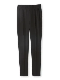 Pantalon droit élastiqué maille milano