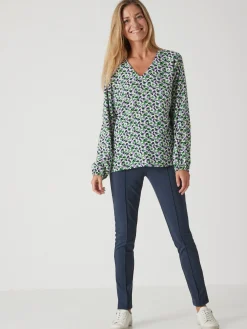 Pantalon droit élastiqué maille milano