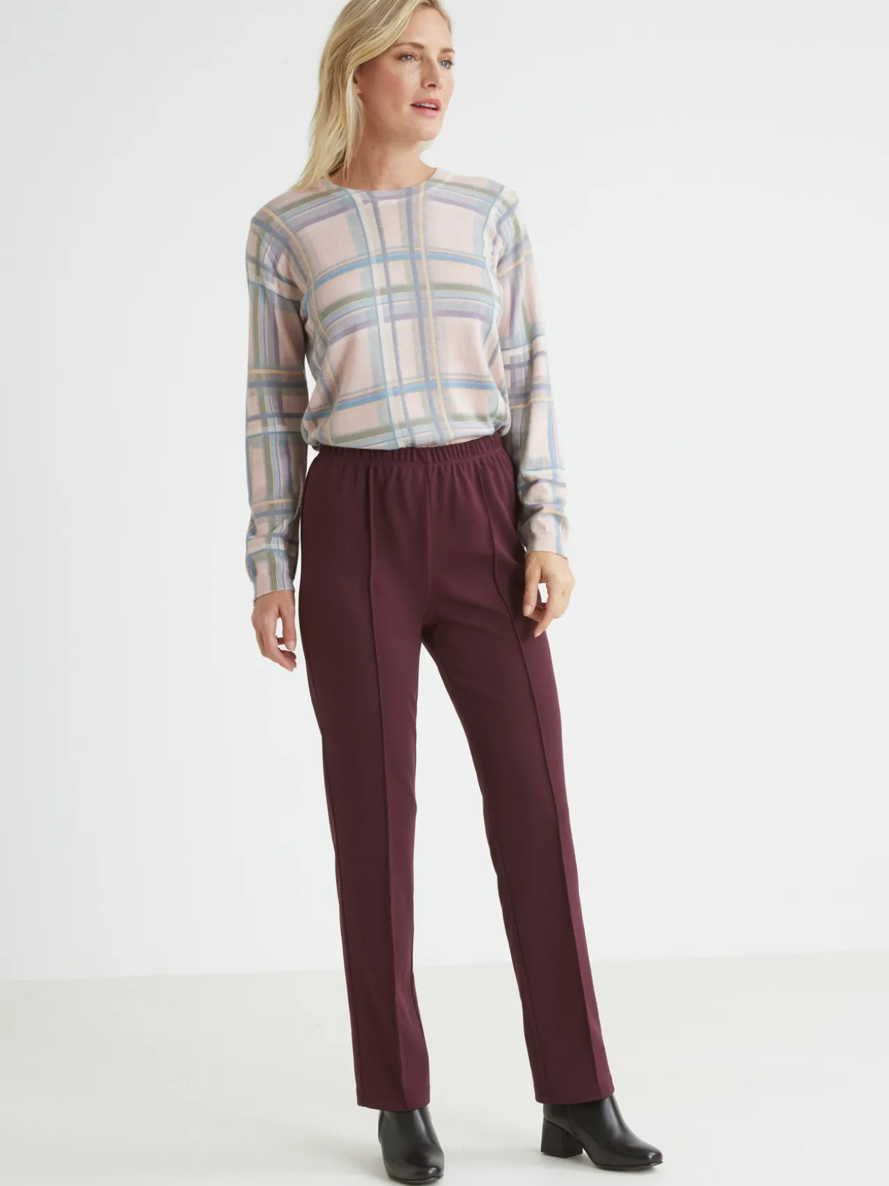 Pantalon en maille stature + d'1,60m