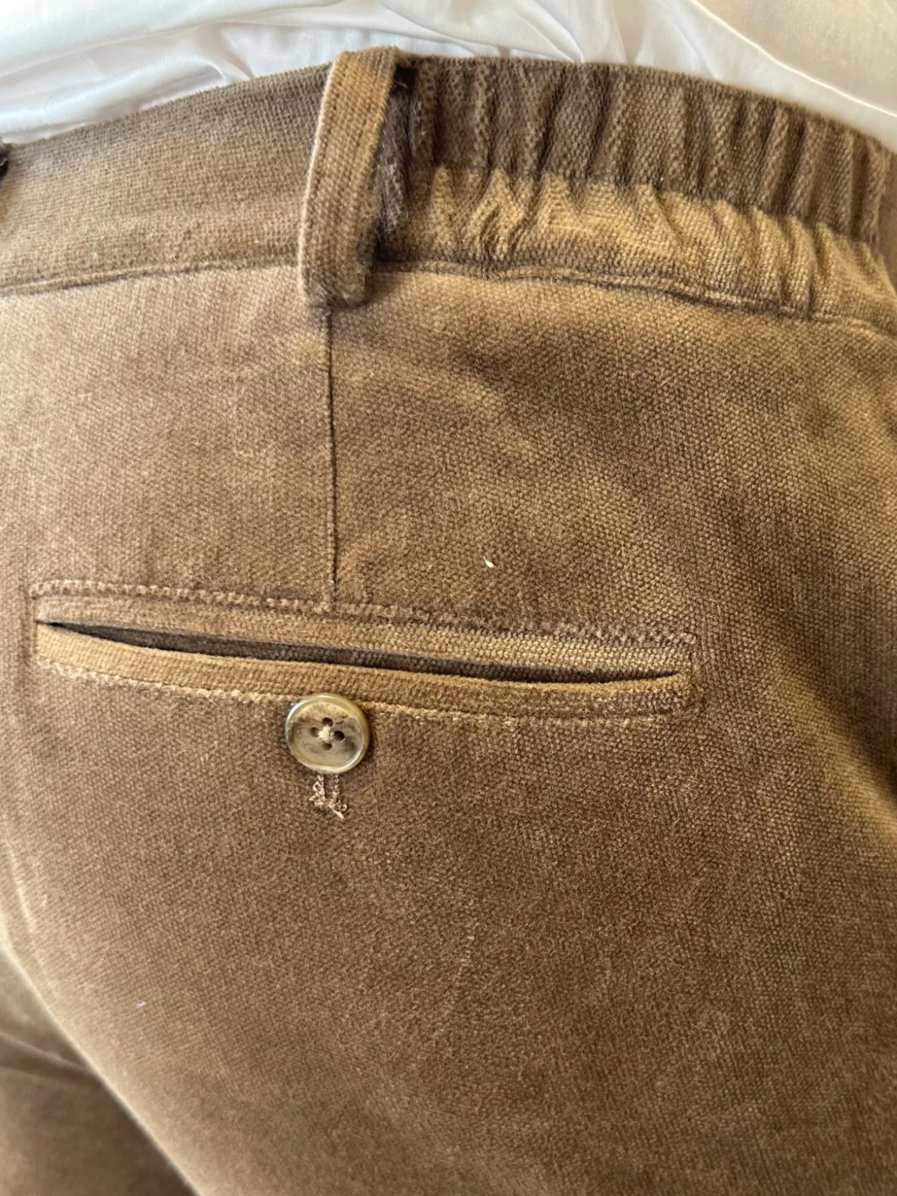 Pantalon en velours extensible