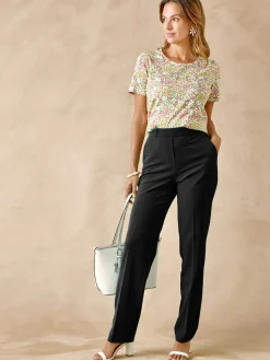 Pantalon entièrement élastiqué