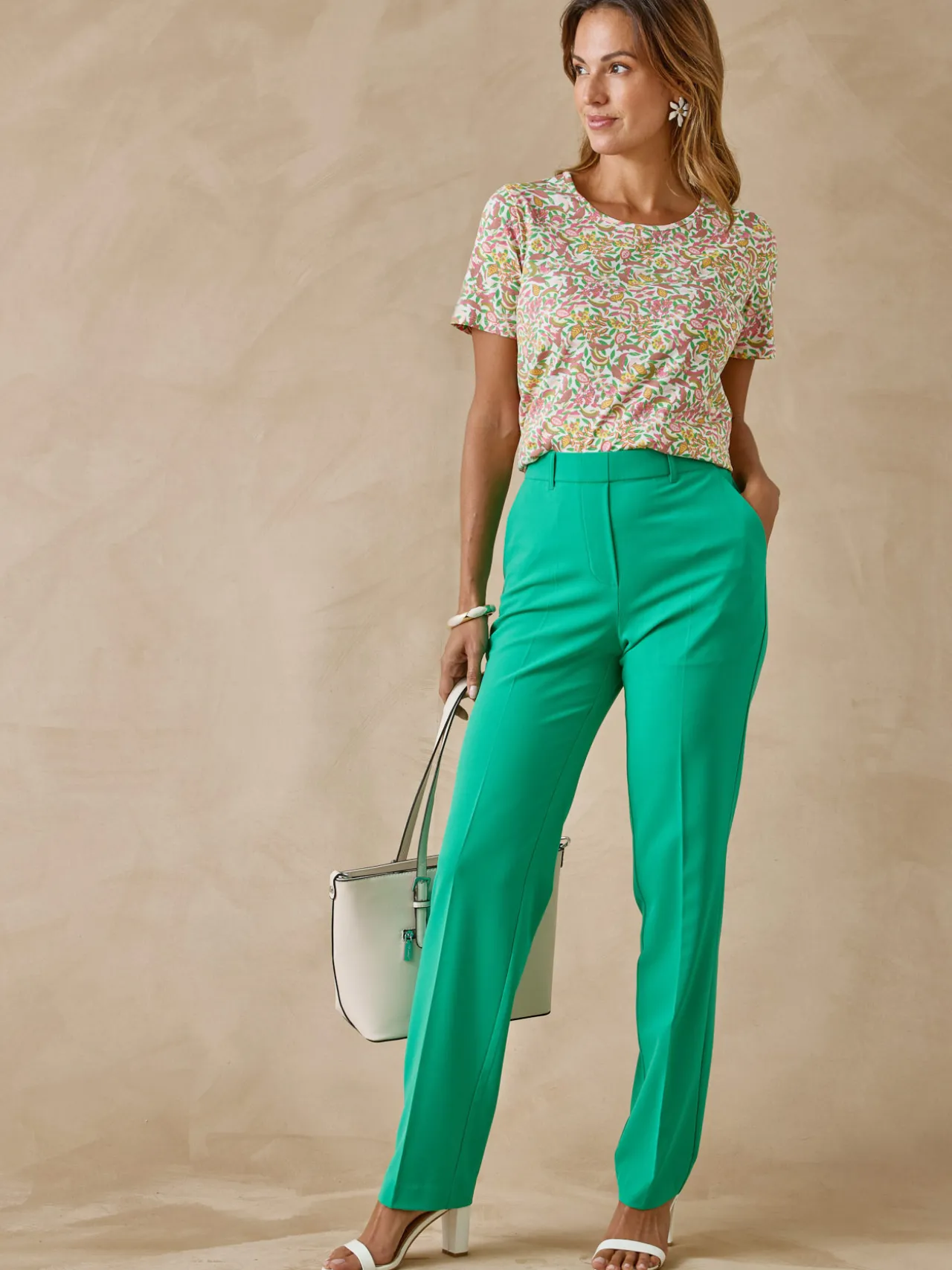 Pantalon entièrement élastiqué