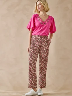 Pantalon fluide élastiqué