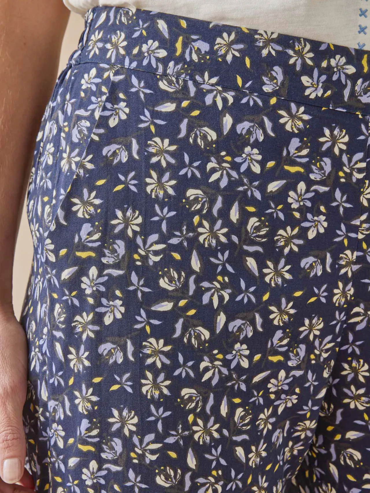 Pantalon fluide élastiqué