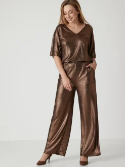 Pantalon irisé élastiqué